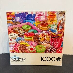 Buffalo Games Lars Stewart Donut Worry be Happy 1000 Piece Jigsaw Puzzle